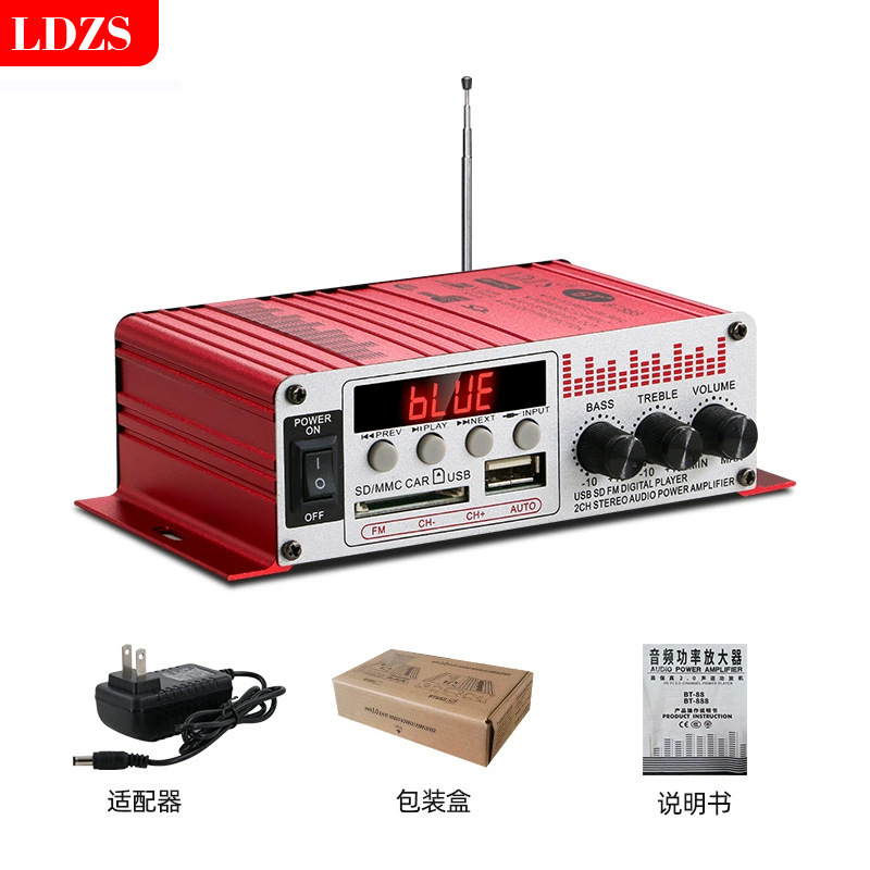 Компактный HiFi усилитель LDZS BT88 12V Bluetooth