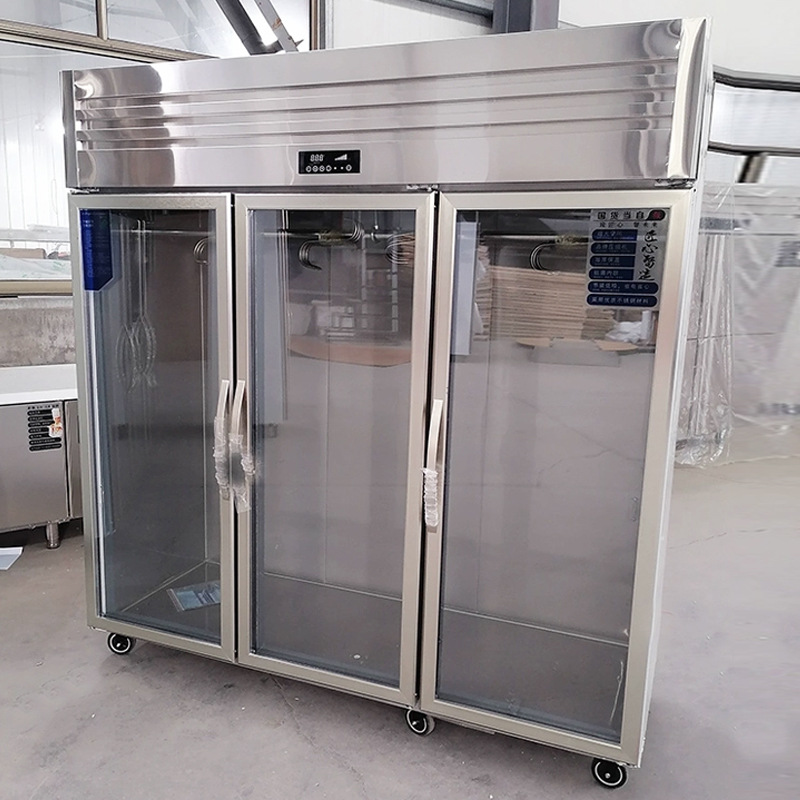 Hanging meat cabinet, commercial frozen and refrigerated fresh-keeping freezer, hanging meat cabinet, hanging beef and mutton freezer, vertical display, acid removal freezer