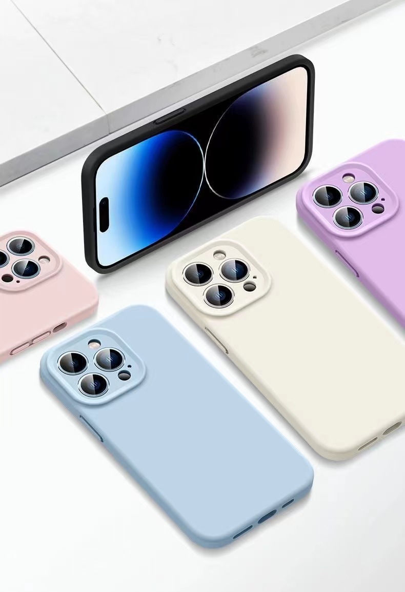 苹果17手机壳液态硅胶iPhone16promax全包13高级感12简约女手机壳
