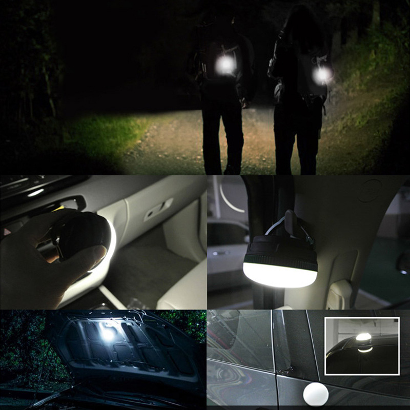 LED camping tent light USB charging camping light emergency work home light with magnet can hang camping light