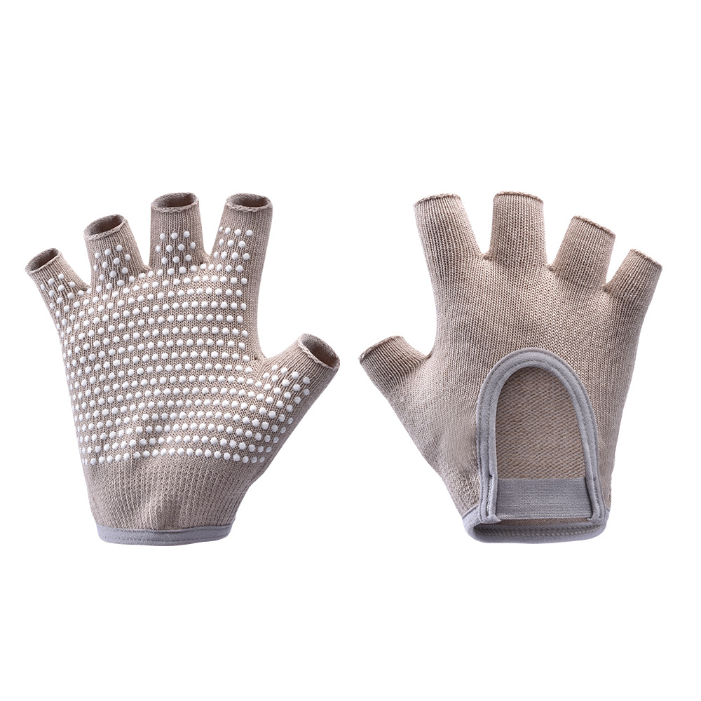 [Yoga Gloves B1] Half Finger Female Fitness Barbell Lifting Pot Equipment Cycling Road Bike Jumping Rope Badminton Cocoon Prevention
