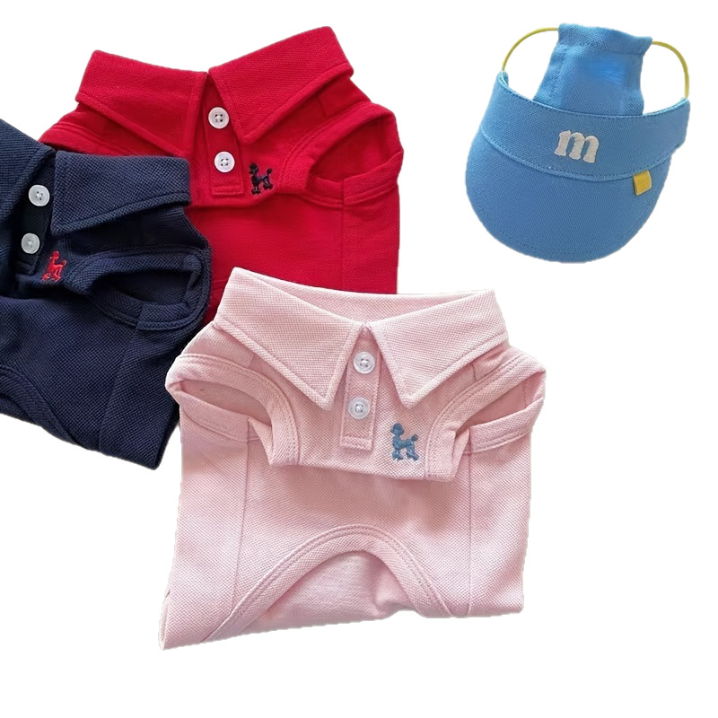 Летняя тонкая модная футболка polo, дышащий жилет, с вышивкой