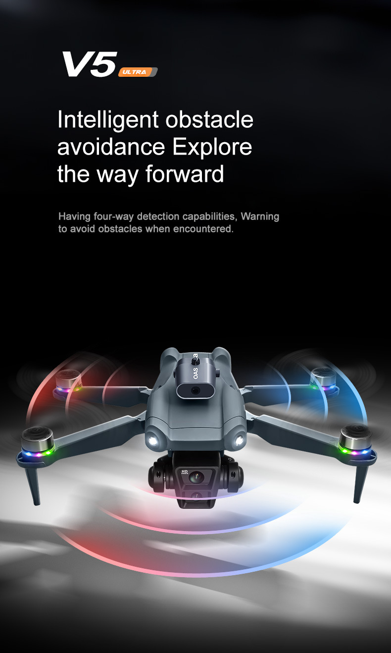 Cross border V5 unmanned aerial vehicle dual camera aerial photography with screen remote control aerial photography aircraft folding remote control aircraft