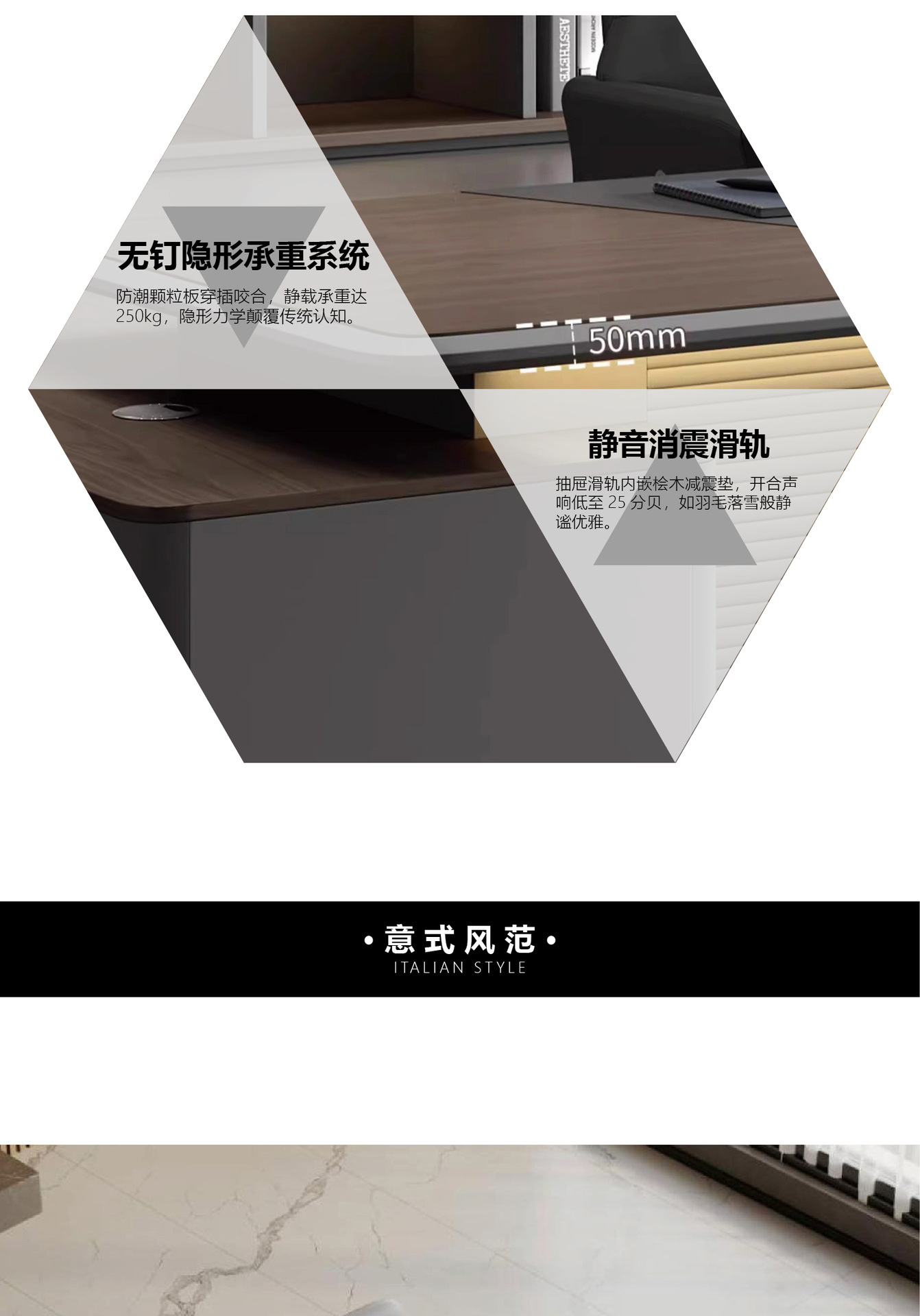 Boss's desk, office desk, large shift desk, office furniture, desk and chair combination, light luxury, high-end feeling, modern simplicity, one person workstation