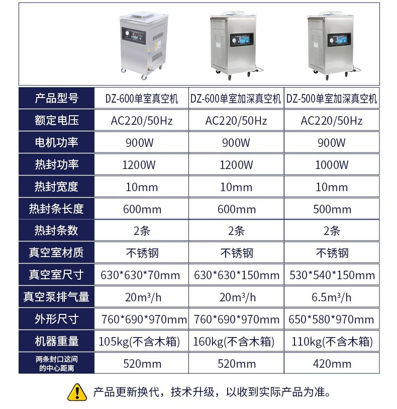 Ruili DZ-260 desktop vacuum packaging machine, food preservation vacuum machine, single chamber vacuum machine, commercial packaging machine