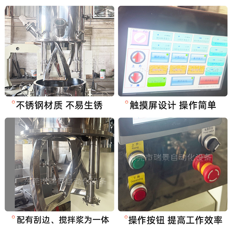 Manufacturer 200L industrial grade planetary mixer with silicone sealant and stainless steel mixing tank