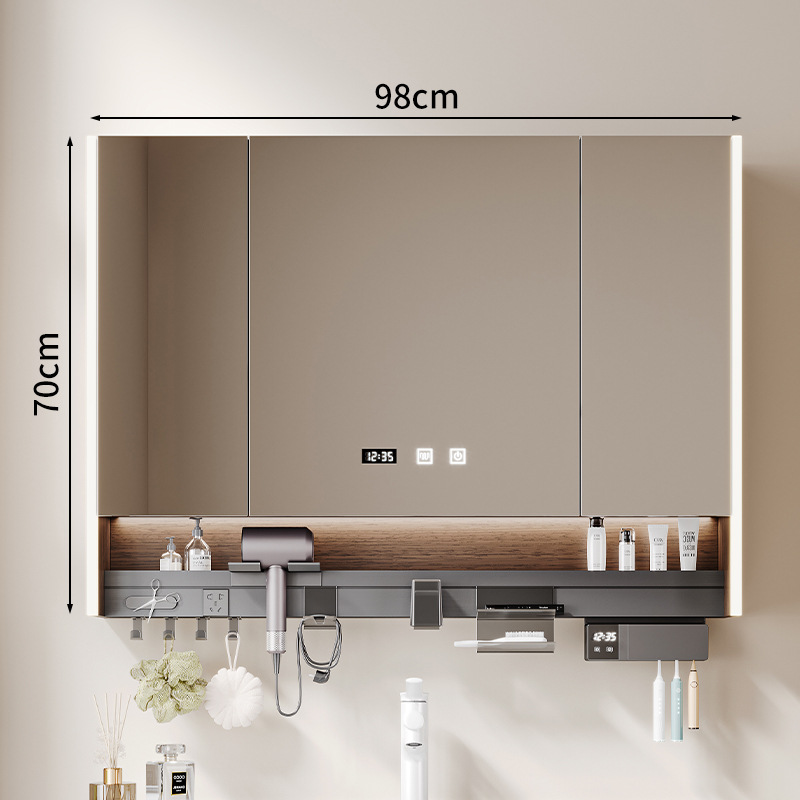 Middle ancient style solid wood bathroom cabinet, ceramic integrated basin, washbasin integrated countertop, walnut double drawer storage bathroom cabinet