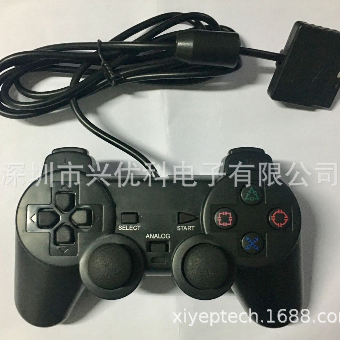 Factory direct sales suitable for PS2 line game controller ABS raw material line long color controller