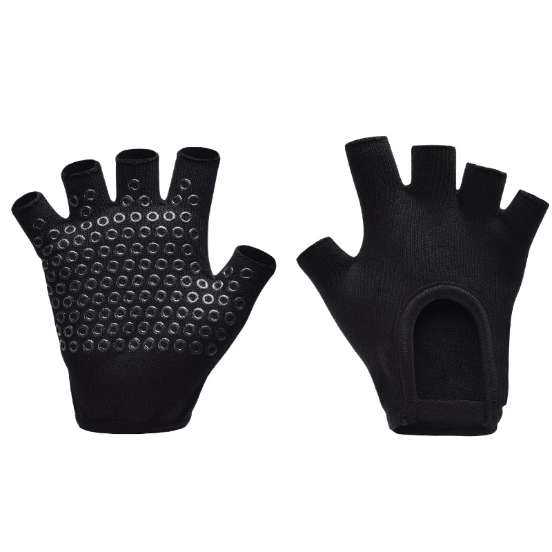 [Yoga Gloves B1] Half Finger Female Fitness Barbell Lifting Pot Equipment Cycling Road Bike Jumping Rope Badminton Cocoon Prevention