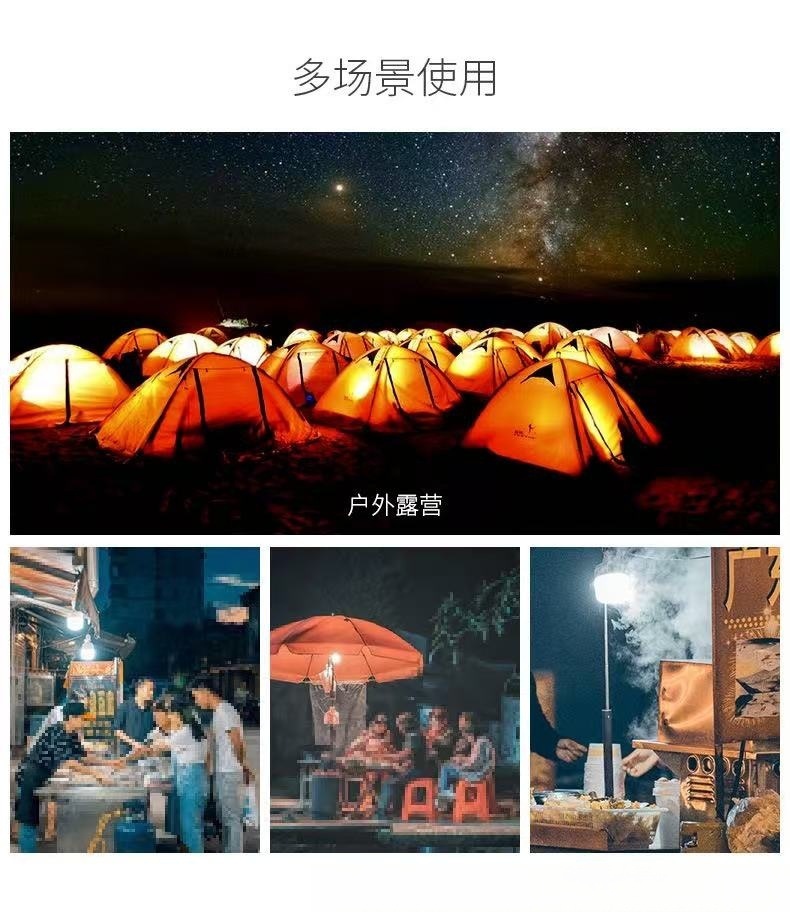 led户外灯泡露营摆摊灯usb充电款球泡灯足功率充电灯泡户外露营野