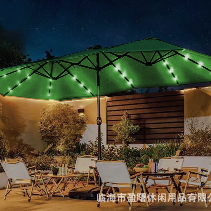 Outdoor Umbrella, Courtyard Umbrella, Sunshade Umbrella, Courtyard Roman Umbrella, Large Sun Umbrella, UV resistant Double Head Design
