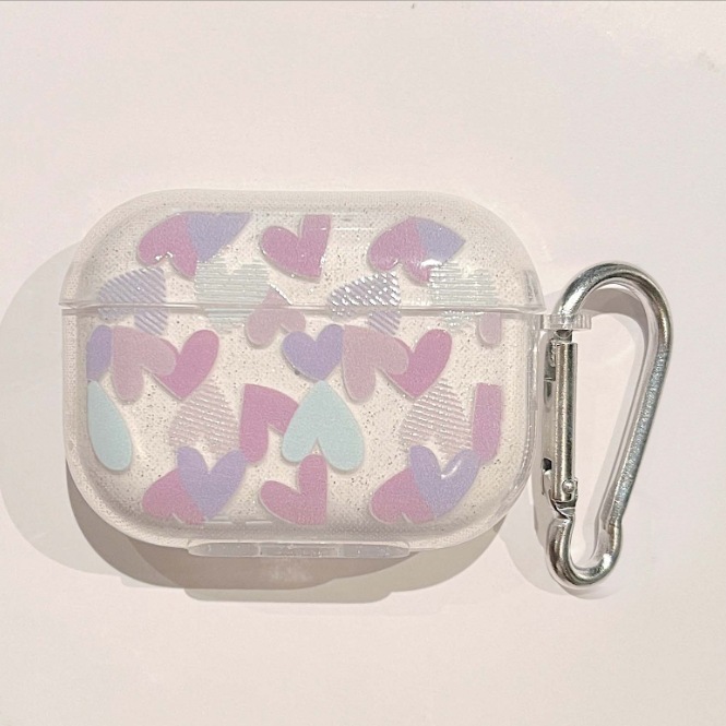 Suitable for AirPods 4 Earphone Case Pro2/3 Flash Pink Letter Pink Love Bluetooth Earphone Cover