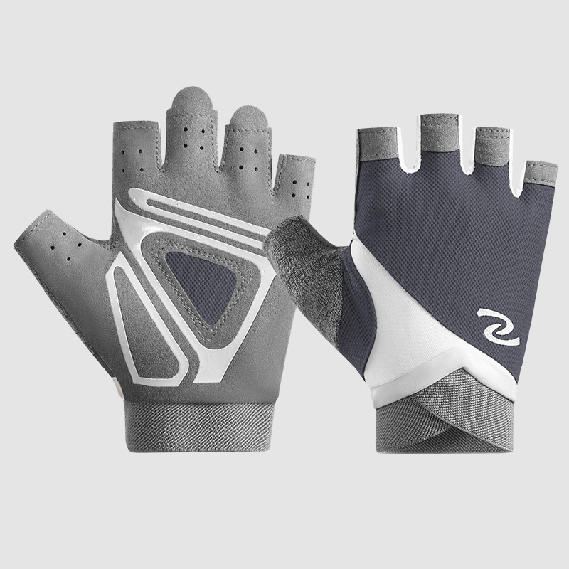 Fitness gloves for women and men, yoga spinning bikes, anti slip, semi finger breathable, wear-resistant equipment, dumbbell training gloves