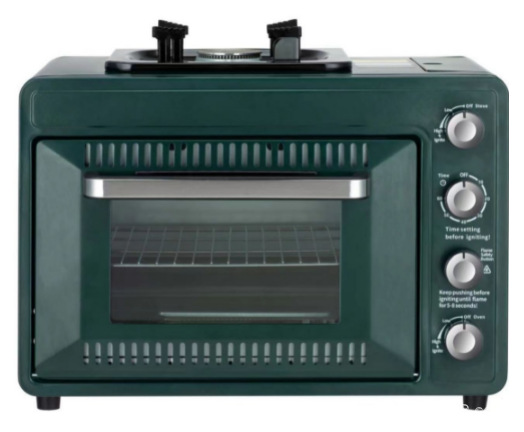 Outdoor multifunctional gas oven, barbecue grill, large capacity baking, small household card stove, camping, portable camping