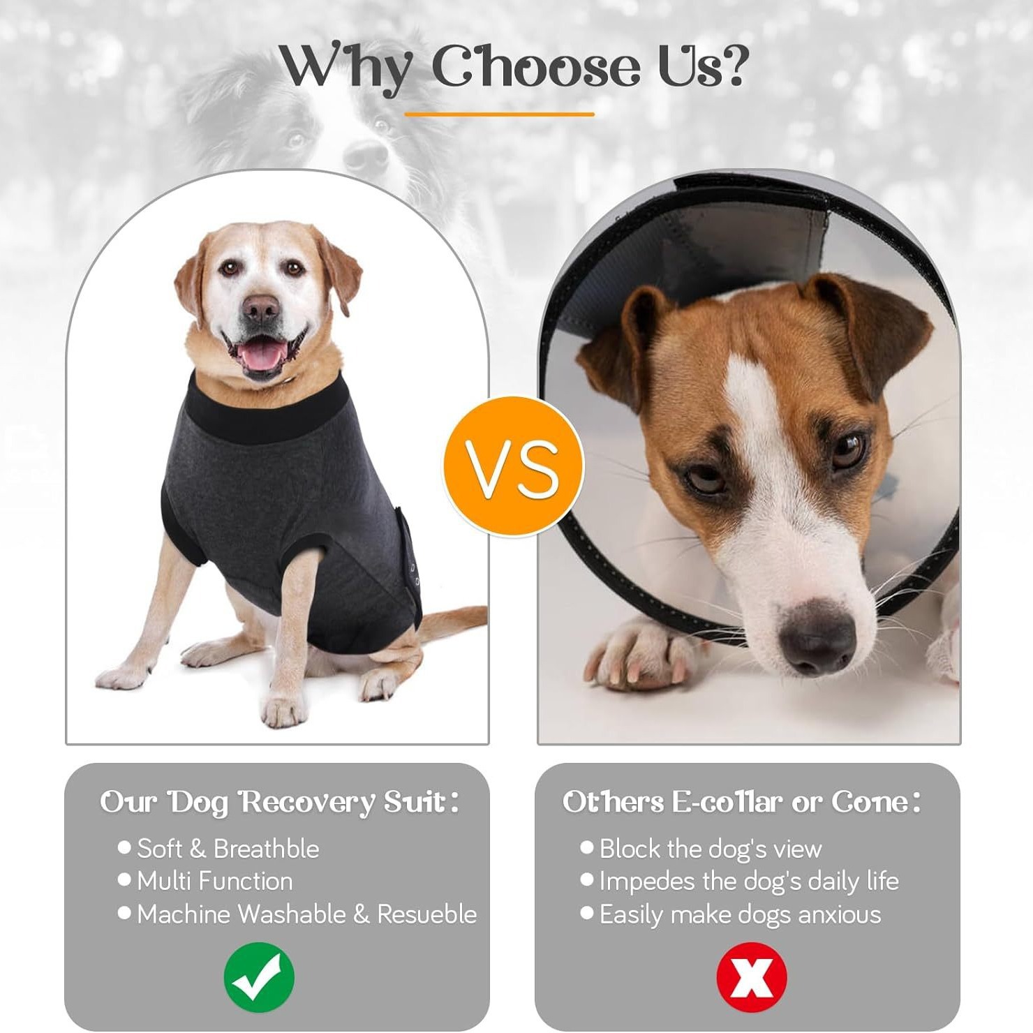 Cross -Bordder Dog Recovery Set anti -Lick Hurerge Jacket для домашних животных, отлучения от груди, кожи и других проблем после домашних животных