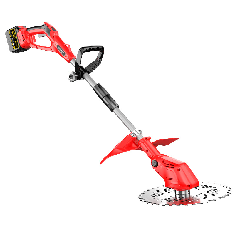 Rechargeable electric lawn mower, lawn mower, household lithium electric weeding machine, handheld wheat harvester