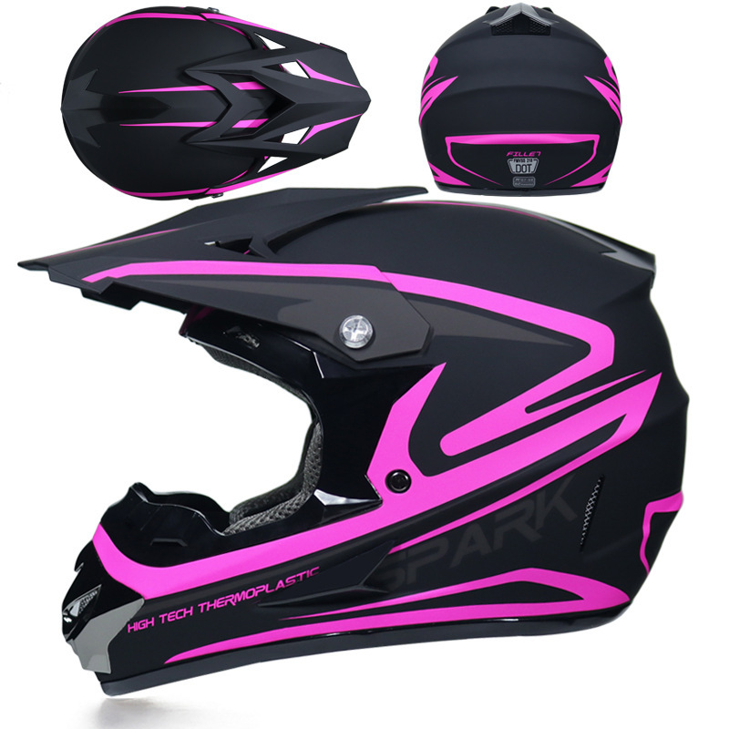Car, motorcycle, rally off-road helmet, mountain bike, racing car, downhill full helmet, men's and women's all season summer gift three piece set