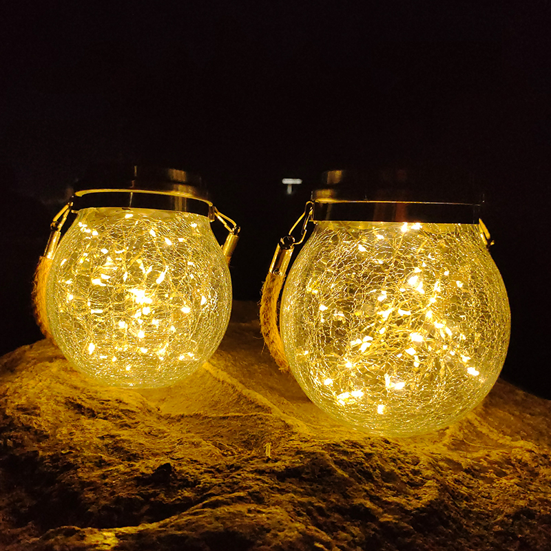 Solar courtyard lights for home users, outdoor atmosphere lights, garden hanging trees, landscape balconies, waterproof cracks, decorative night lights