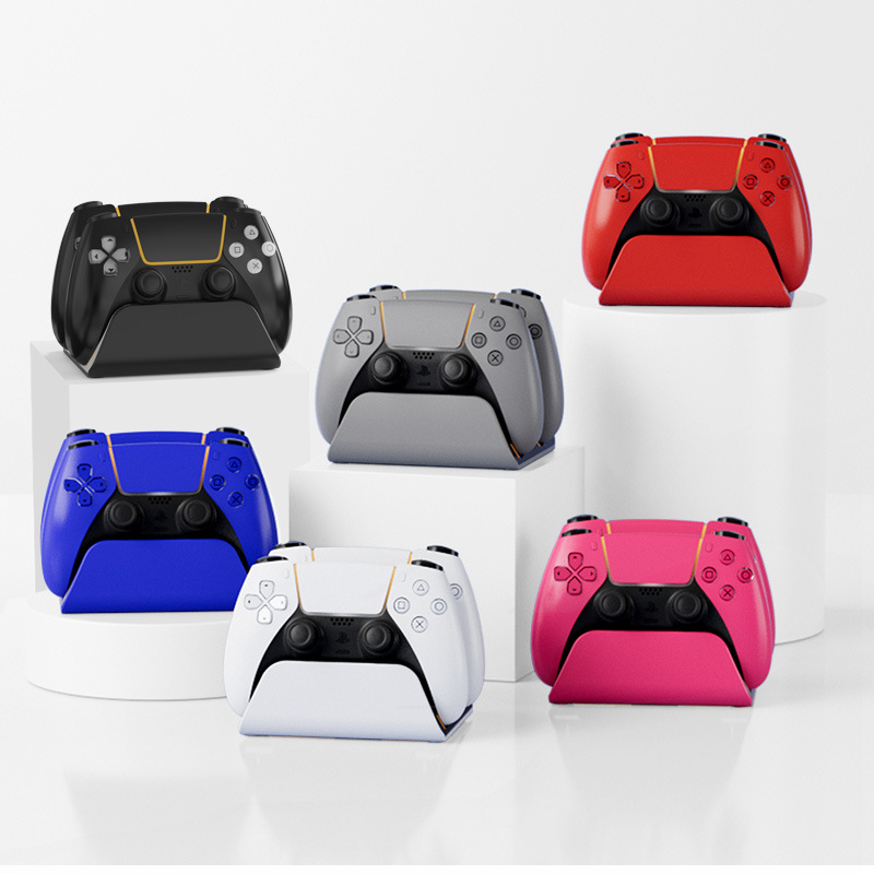 Suitable for Sony PS5/Slim/Pro wireless game controller dual seat charging intelligent fast charging PS5 controller dual fast charging