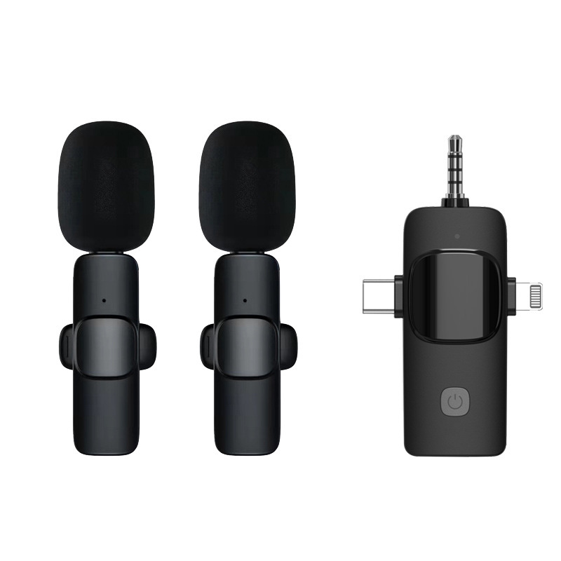 Беспроводной петличный микрофон K15 Bluetooth 3-в-1