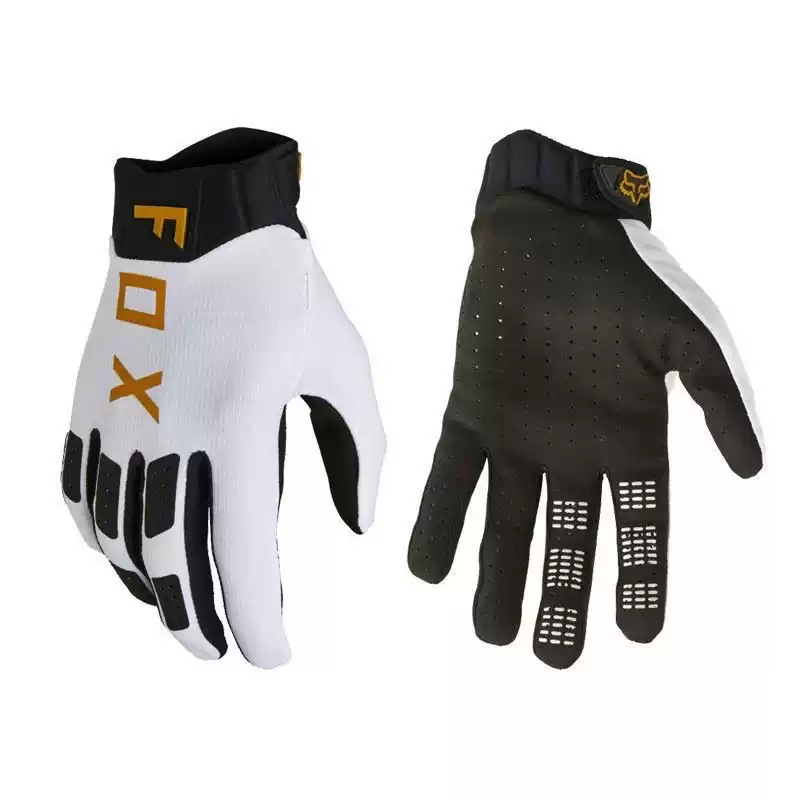 Full finger motorcycle riding, touchscreen gloves, outdoor wear-resistant, reflective, breathable, night riding, anti-skid protection