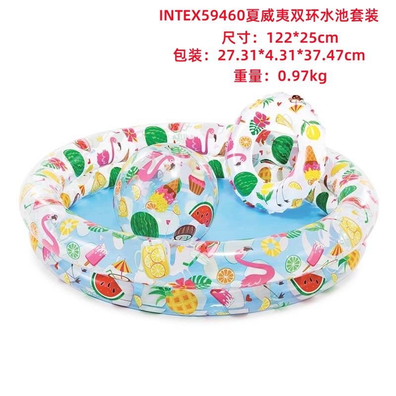 INTEX Thickened Swimming Pool Fishing Pool Balloon Filling Pool Baby Play Pool Swimming Pool Home Use Slide Pool