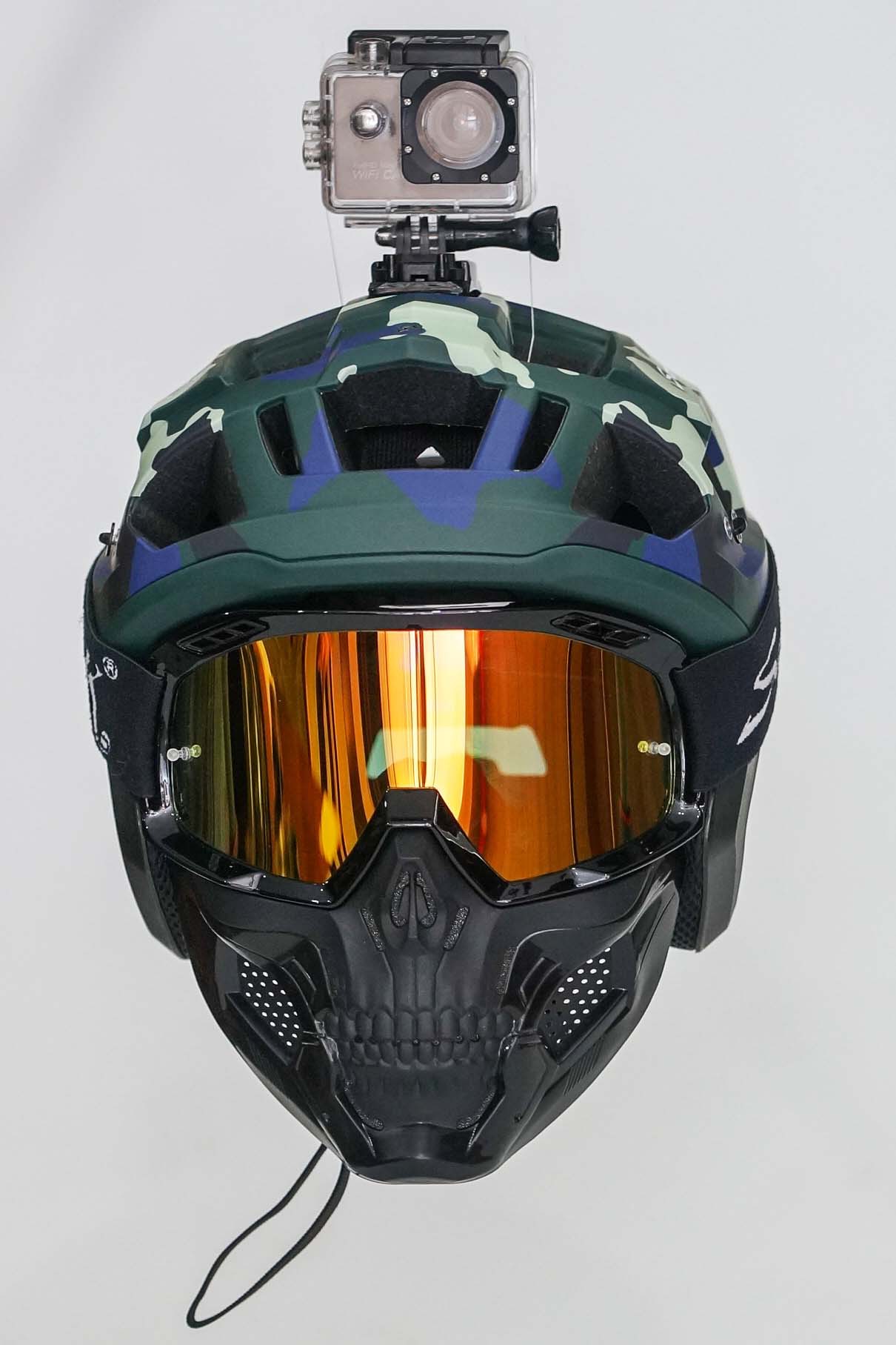 SCOHIROWORK mountain bike DH speed descent BMX ultra light AM off-road crossing off-road helmet full helmet riding helmet