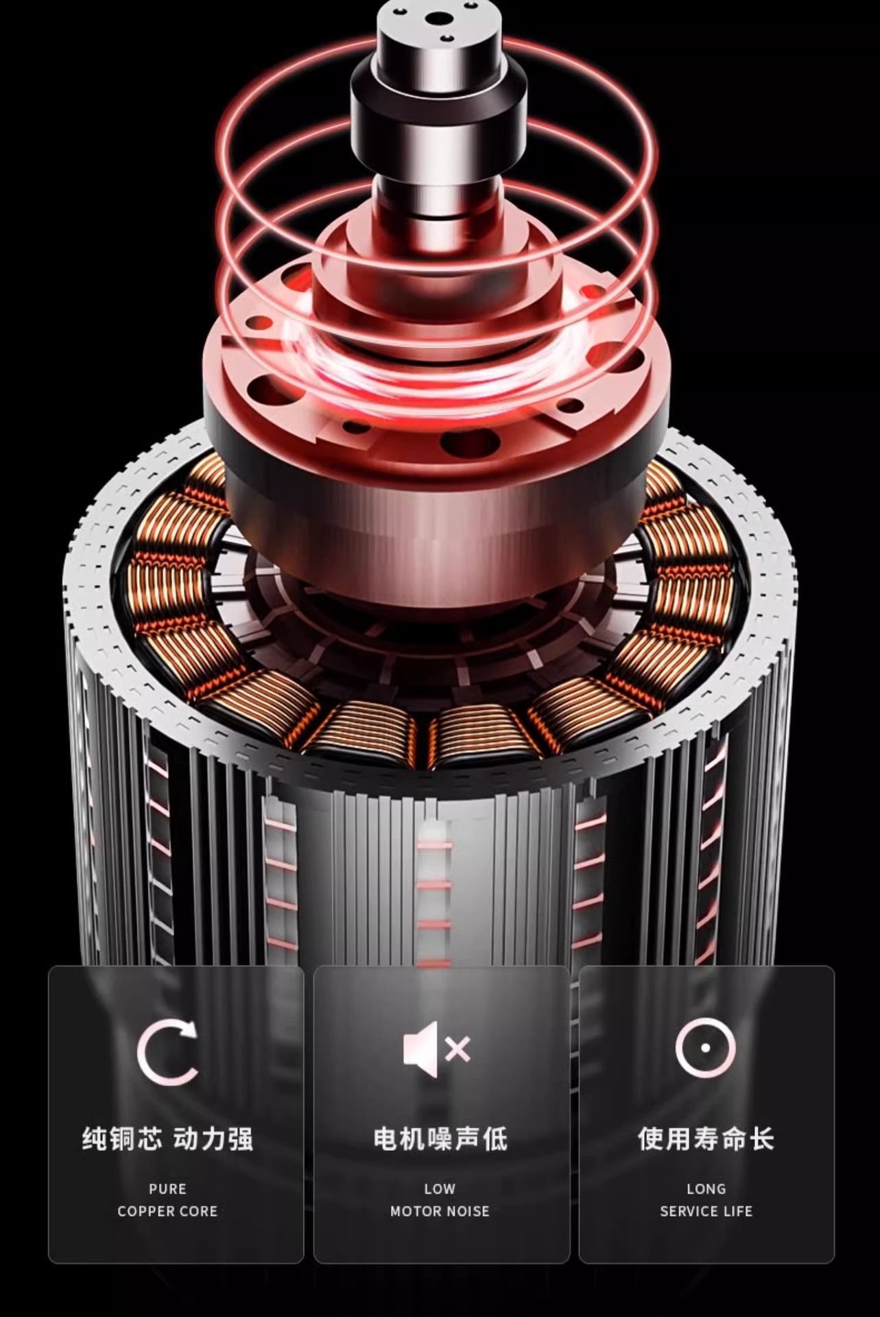 Delixi lithium electric hair dryer, charging blower, high-power industrial multifunctional household computer dust collector