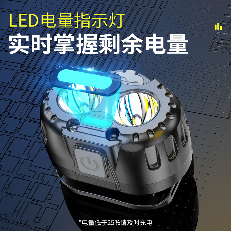 Induction headlights with long battery life, strong light charging, ultra bright LED outdoor fishing lamp head, wearable mining lamp flashlight wholesale
