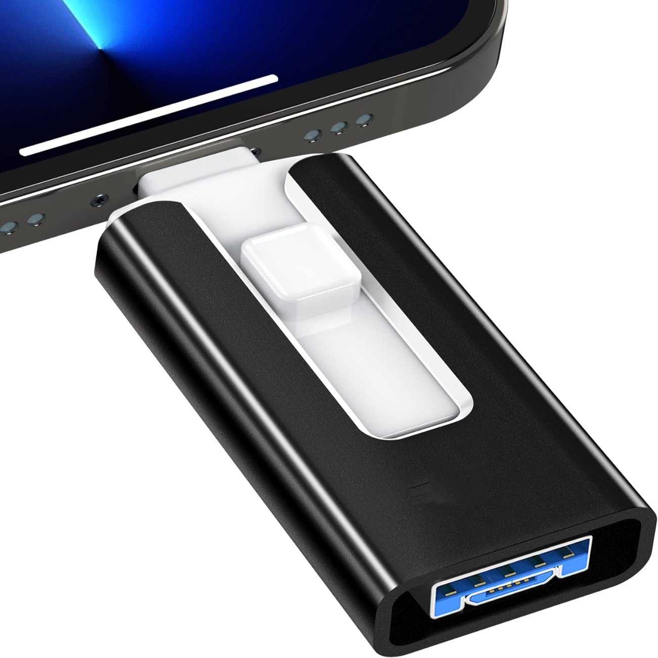 Mobile USB OTG compatible with Apple, Android, PC, USB, quad drive, multifunctional 2T high-speed thumb drive, 1T