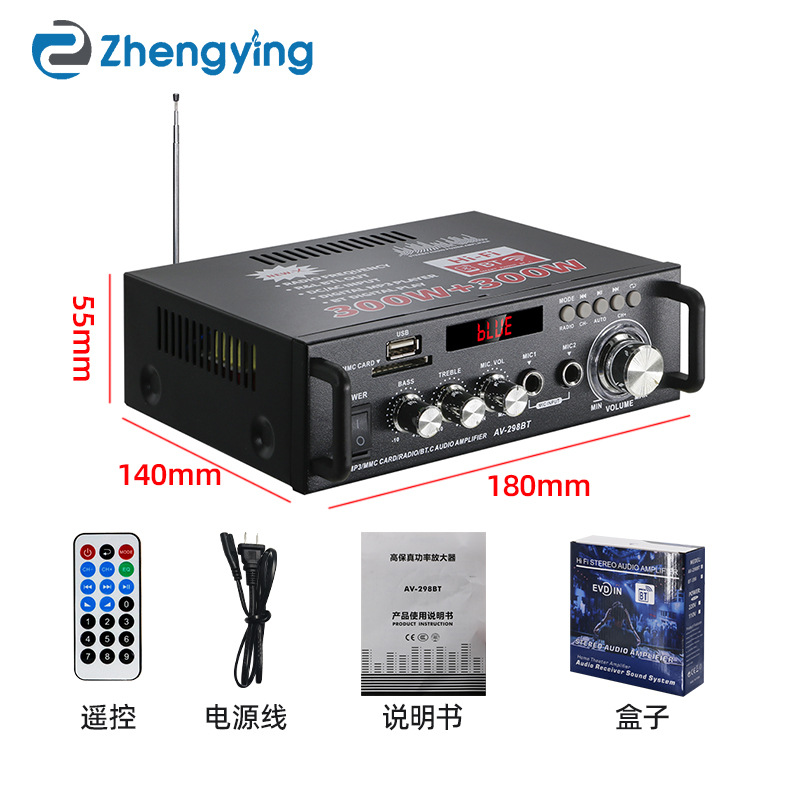 Усилитель мощности HiFi Bluetooth AV-298BT