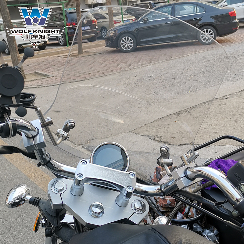 Muscle Wolf Wolf подходит для Eagle King 350 Windshield, Принц Принц Принц Мотоцикл передний ветровой стеклянный стекло Модифицированные щиты