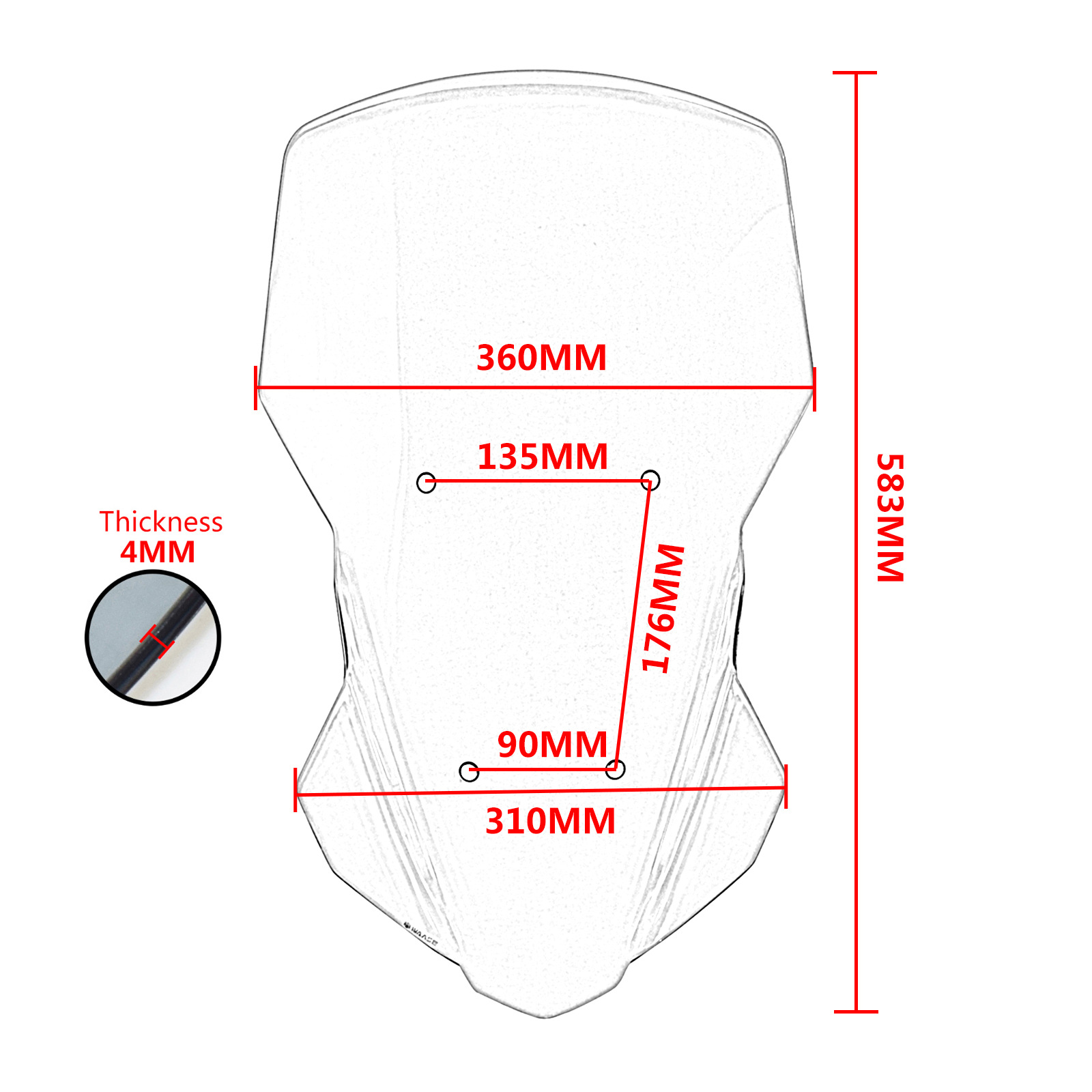 Подходит для Yamaha Tracer 700 /7 GT 20-23 Модификация Мотоцикл передний ветровой стек