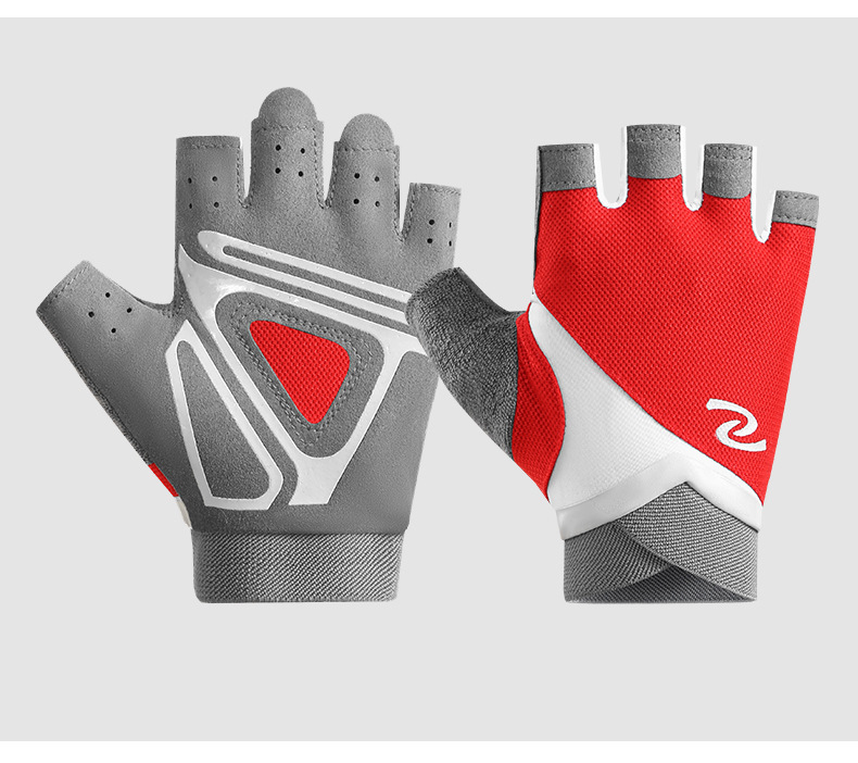Fitness gloves for women and men, yoga spinning bikes, anti slip, semi finger breathable, wear-resistant equipment, dumbbell training gloves