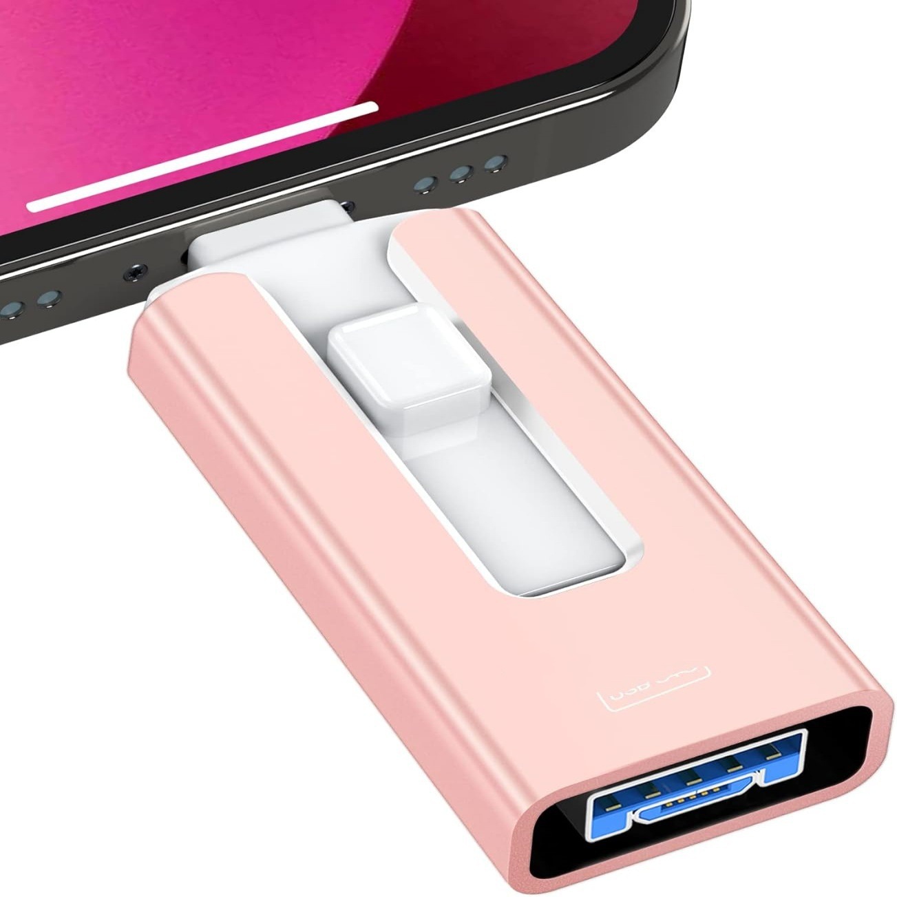 Mobile USB OTG compatible with Apple, Android, PC, USB, quad drive, multifunctional 2T high-speed thumb drive, 1T