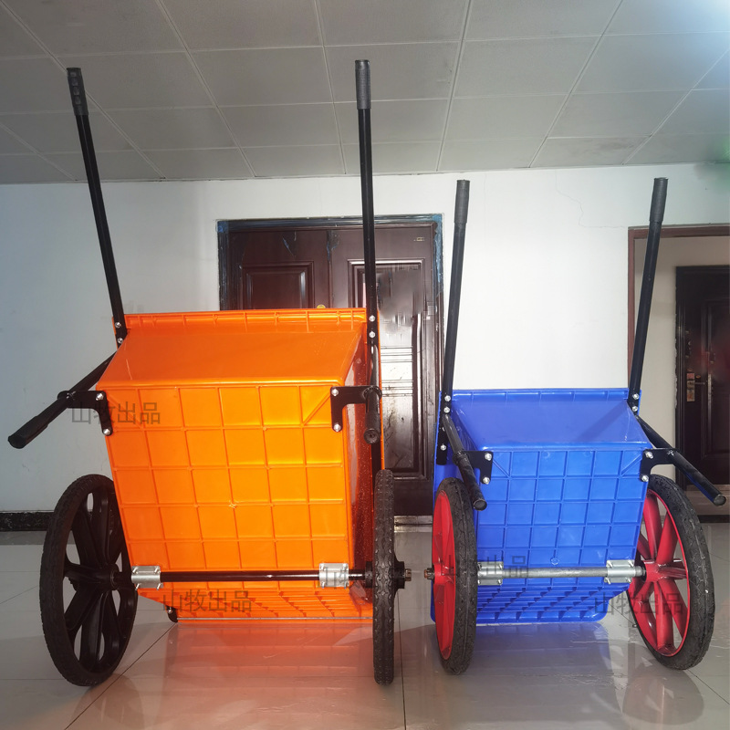 Agricultural tool cart, handcart, dump truck, garden tiger cart, construction site operation, dump truck, animal feed, agricultural small cart