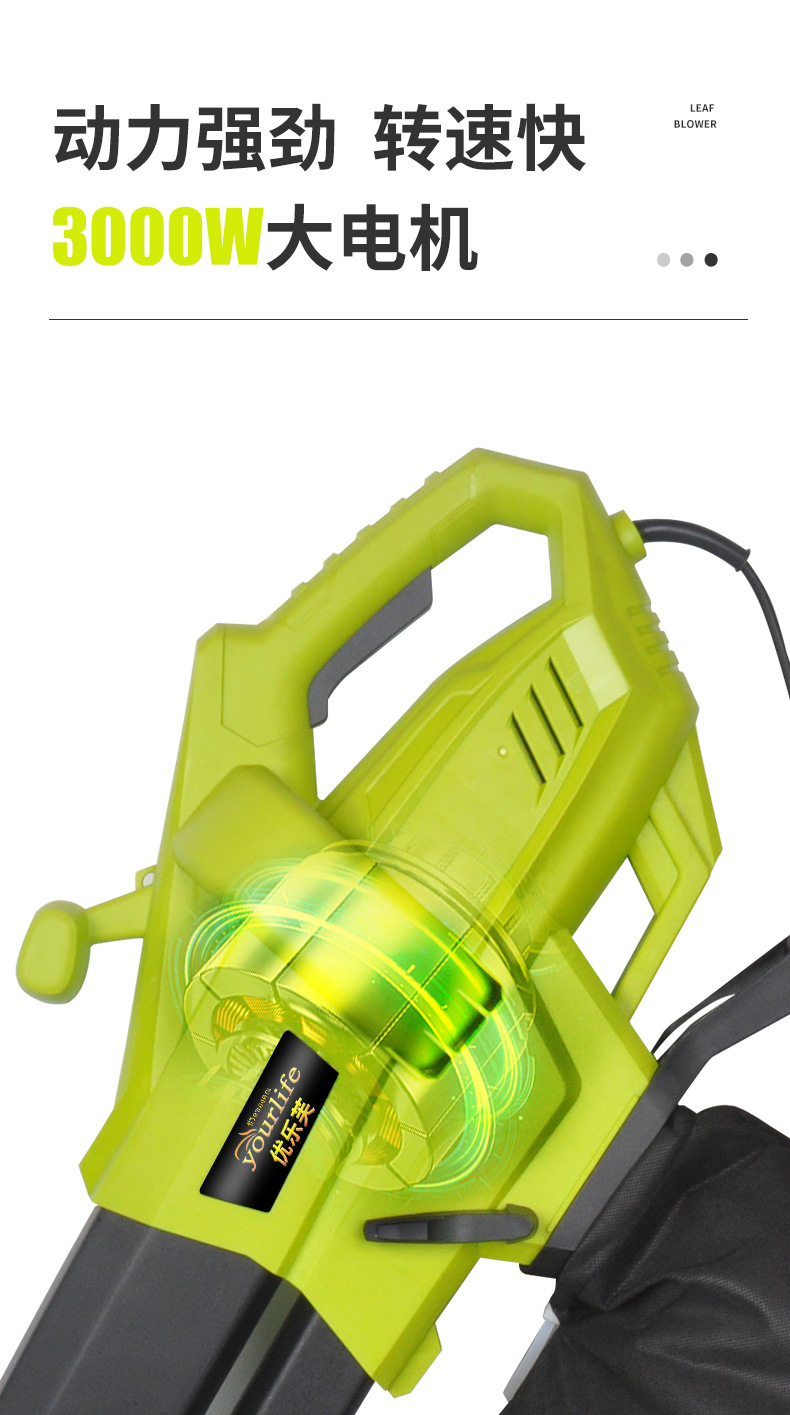 Garden dust blowing vacuum cleaner, leaf falling blower, high-power leaf blowing machine, blower, sweeping machine, leaf blowing machine