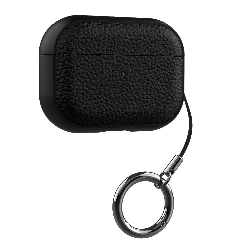 Simple lychee patterned leather suitable for AirPods 4th generation protective case, 2nd and 3rd generation Pro2 Apple Bluetooth earphone case
