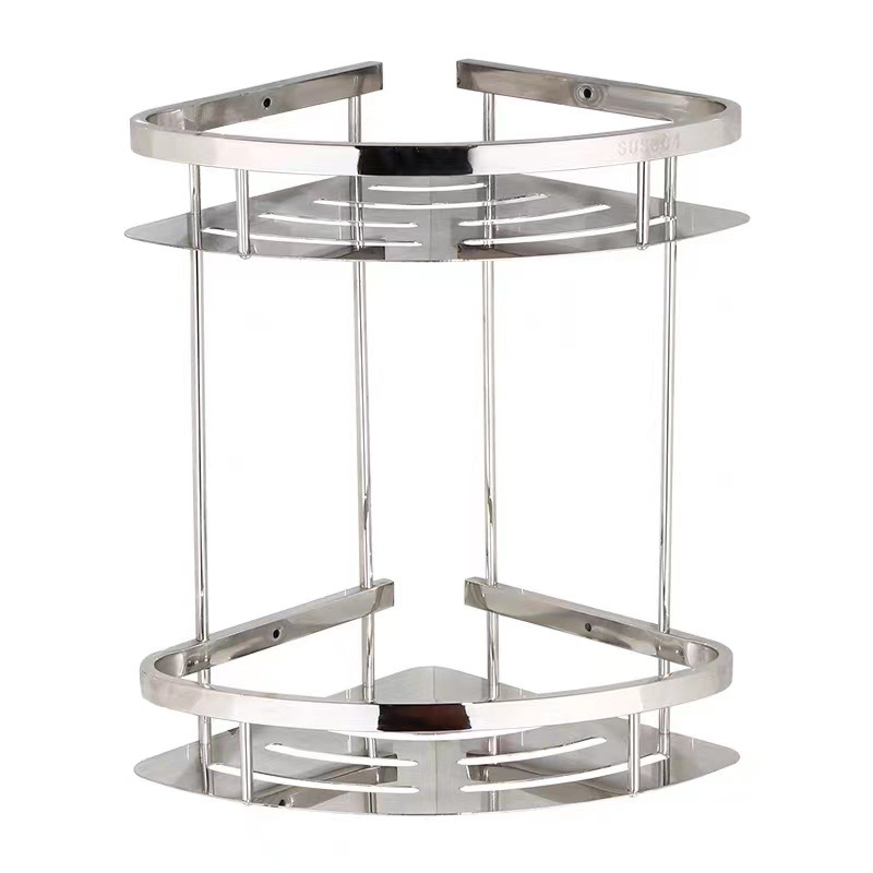 Отель Engineering Corner Corner Rack 304 из нержавеющей стали сетка штатива корзина для ванной комнаты на стене штативы угловой корзина