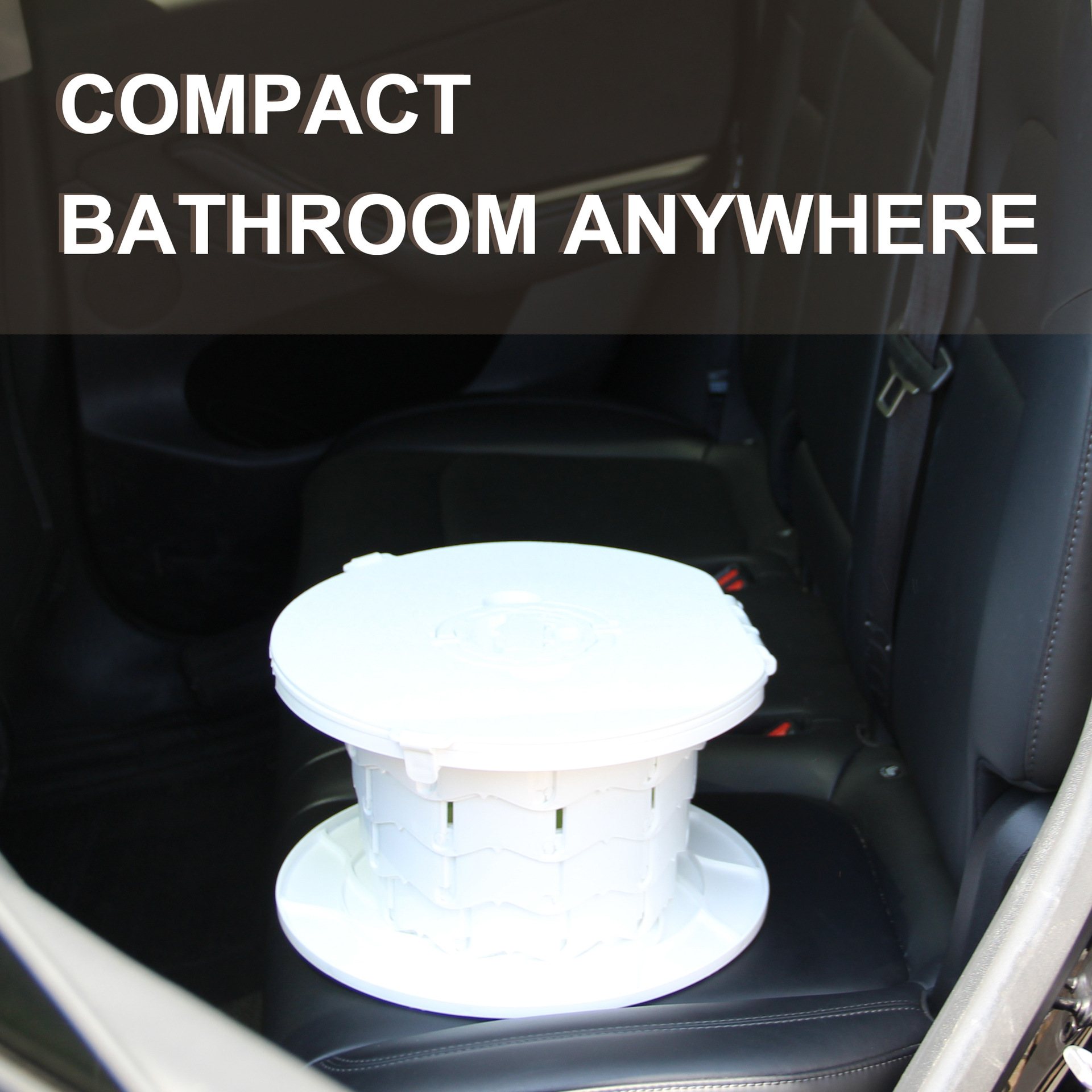 Portable 10th generation folding toilet, car mounted camping emergency toilet, garbage bin, adjustable stool, wholesale