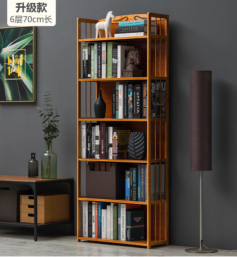 Bookshelf, floor to ceiling bookshelf, storage rack, desktop storage, children's simple office, bedroom, living room, simple solid wood home use