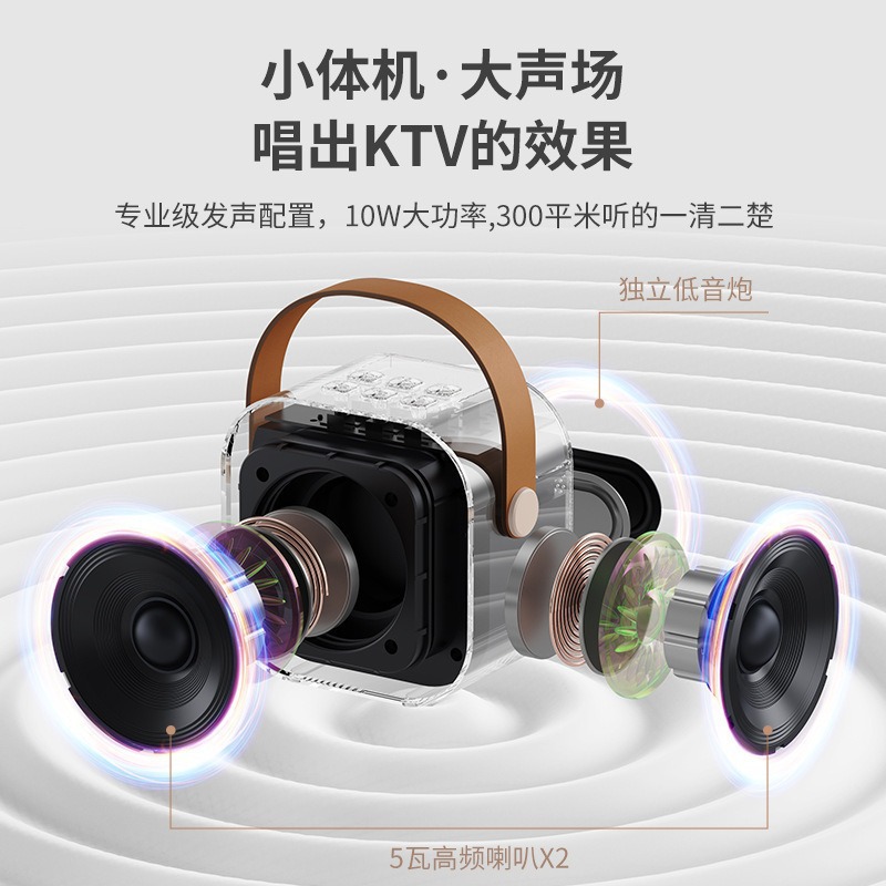 Беспроводная караоке-система K12 с Bluetooth-динамиком и микрофоном