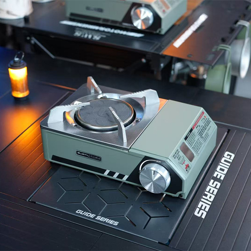 Bubic infrared windproof card stove, outdoor picnic portable camping stove, household explosion-proof gas energy-saving stove