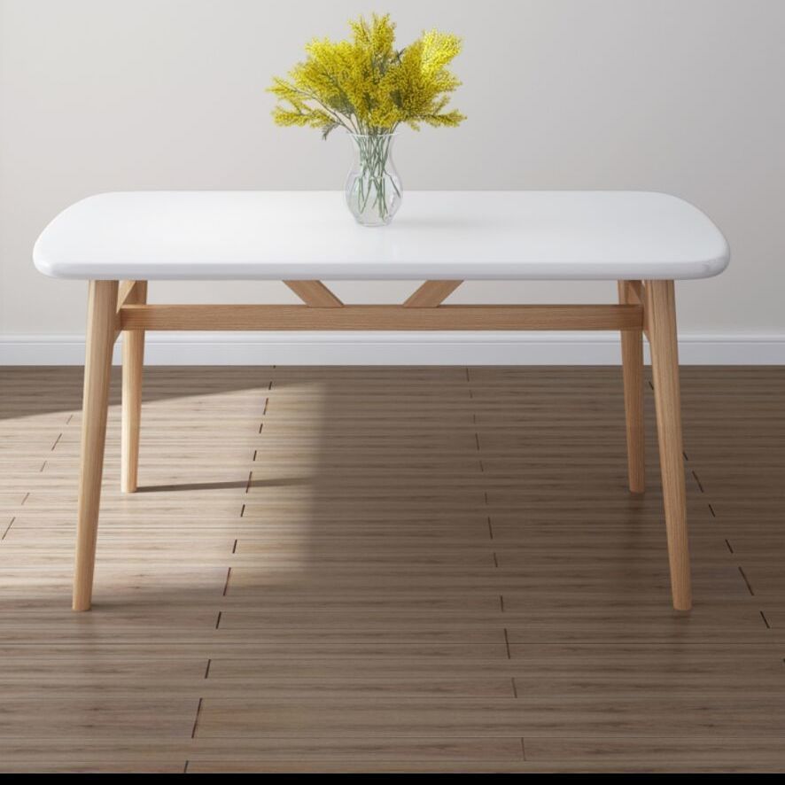 Nordic dining table and chair combination, modern and simple small apartment, 4-person 6-person dining, economical household rectangular table and chair