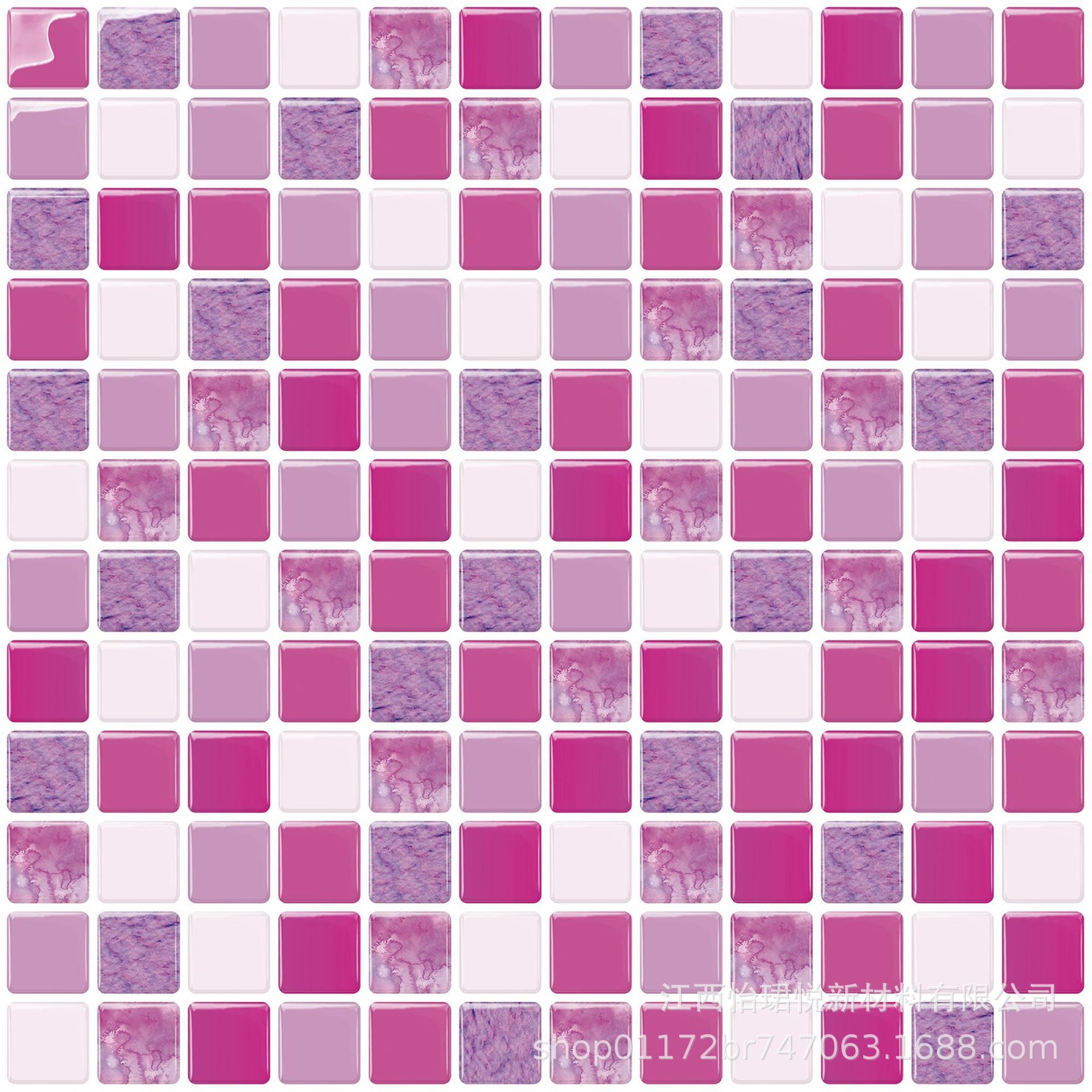 3D ceramic tile crystal wall sticker self-adhesive DIY mosaic home decoration kitchen oil proof bathroom waterproof three-dimensional