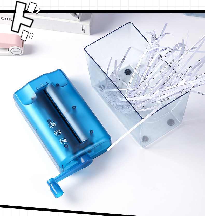 Cross border household manual A6 shredder mini file fast small office specific shredding A4 desktop powerful