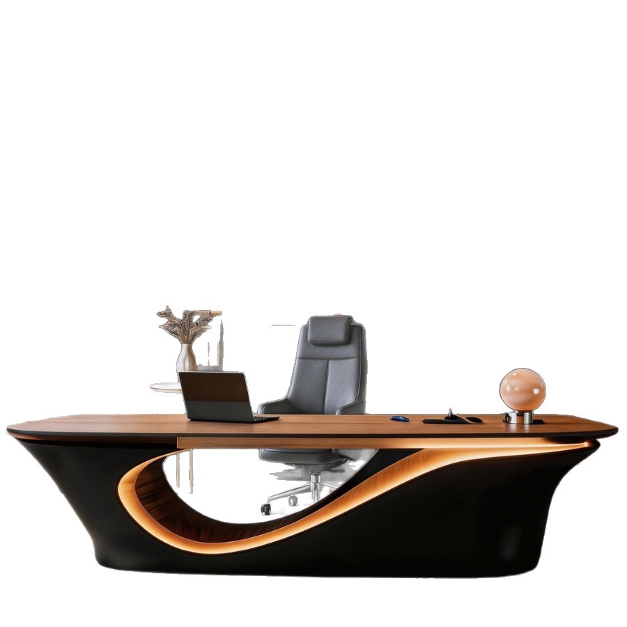 Bentley Series Light Luxury Chairman's Office Boss Desk Large Class Desk Office Desk Single Person Commercial Computer Desk President