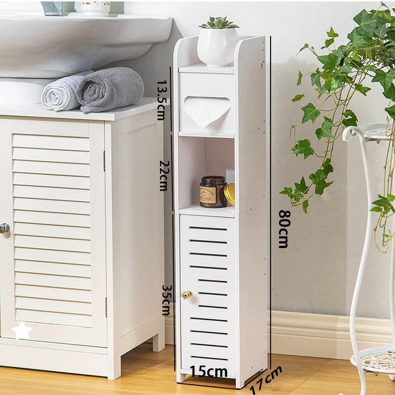 Bathroom storage cabinet, side cabinet, narrow cabinet, floor standing toilet, toilet shelf, standing cabinet, side cabinet, bathroom cabinet
