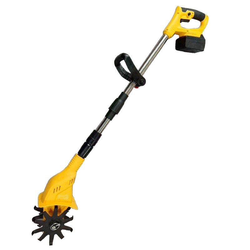 Handheld lithium battery micro tiller, soil loosening machine, agricultural soil turning machine, small household electric hoe, rotary tiller, lightweight