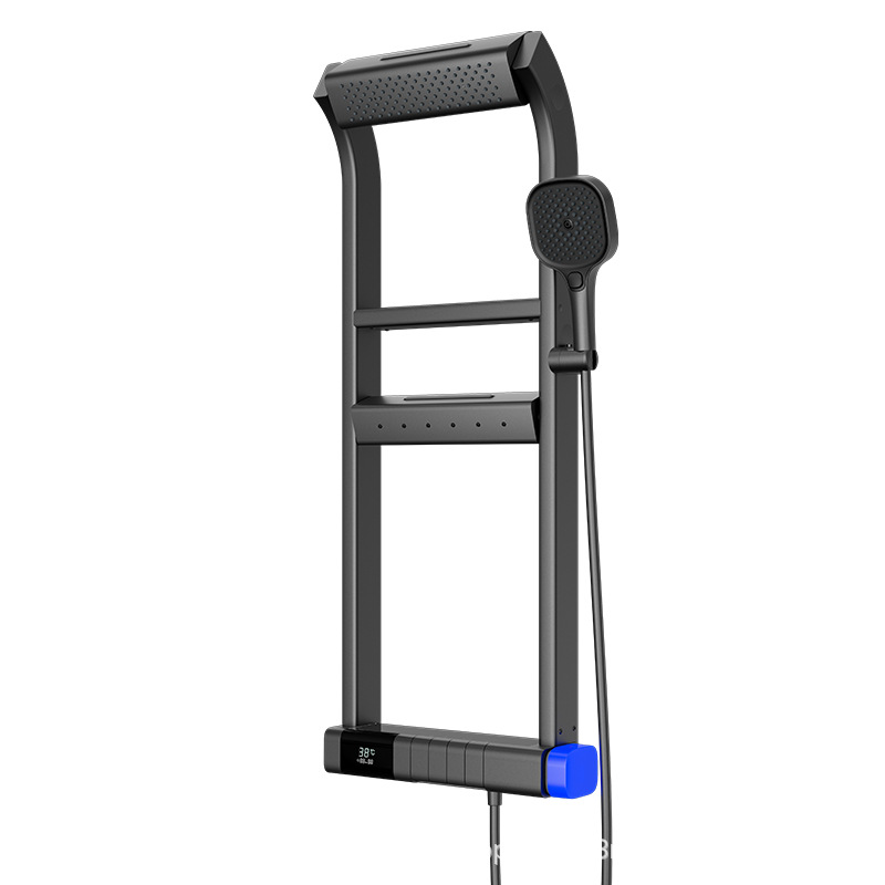 Dexiton 6090 Waterfall с наддувом Умный Постоянный термический дождь набор для душа спрей для головы серой домашний хранение в ванной комнате экран душа